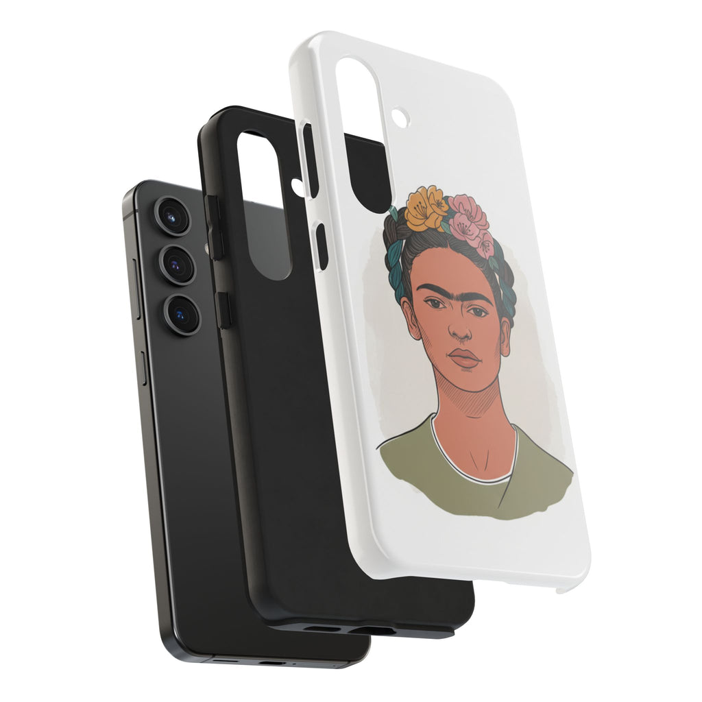 Floral Crown Portrait Phone Case | Tough Phone Case