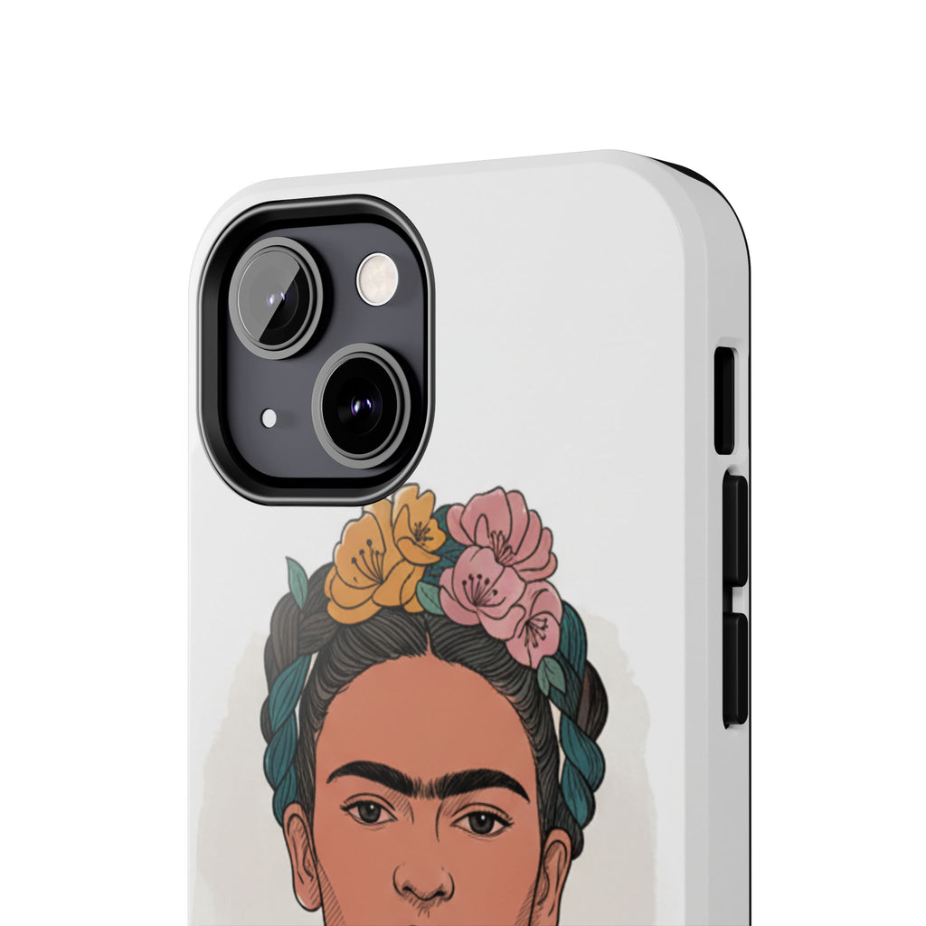 Floral Crown Portrait Phone Case | Tough Phone Case