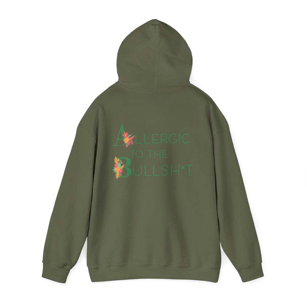 Allergic to the Bullsh*t Hoodie | Floral Letter Design