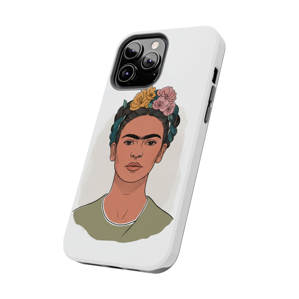 Floral Crown Portrait Phone Case | Tough Phone Case