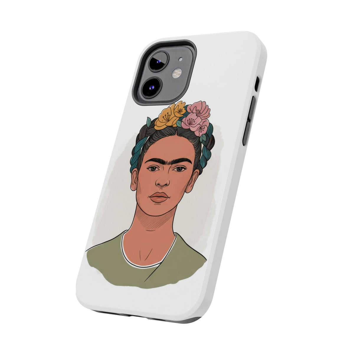 Floral Crown Portrait Phone Case | Tough Phone Case