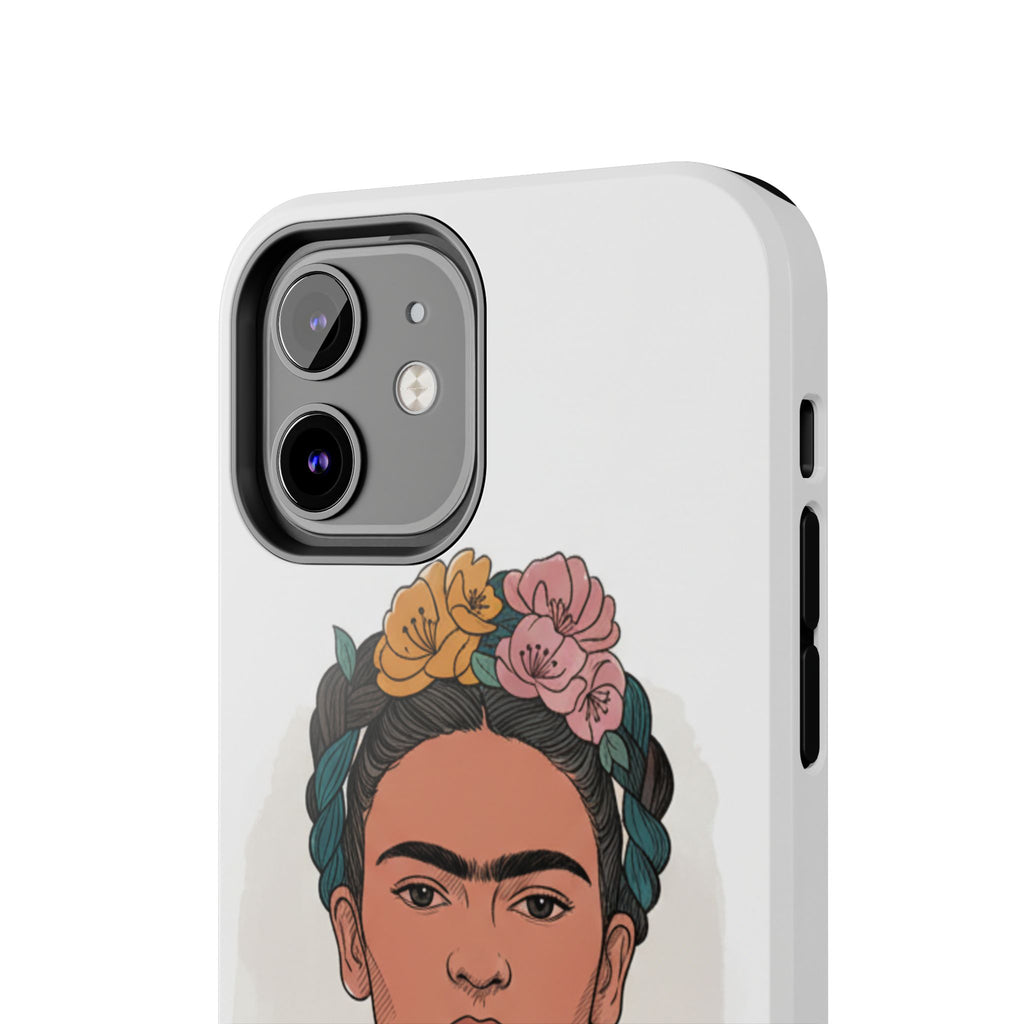 Floral Crown Portrait Phone Case | Tough Phone Case