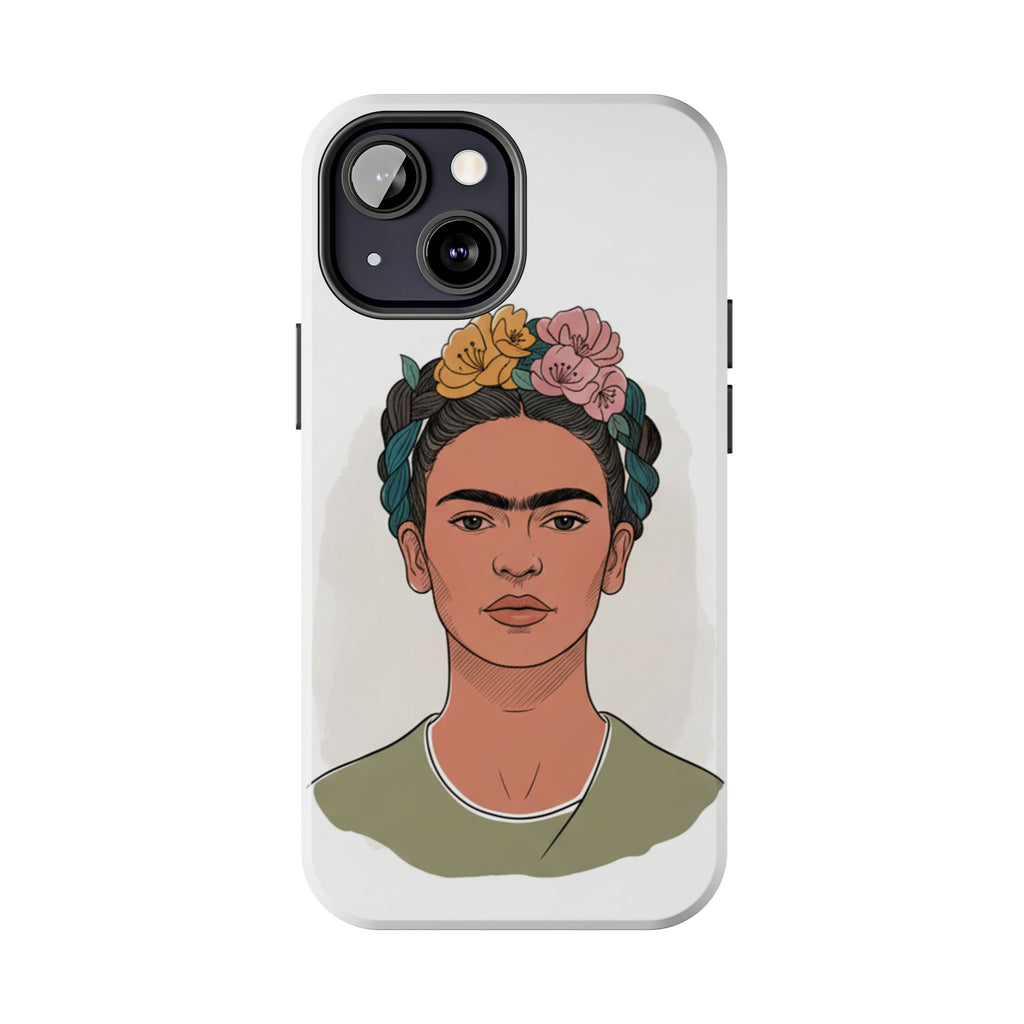 Floral Crown Portrait Phone Case | Tough Phone Case