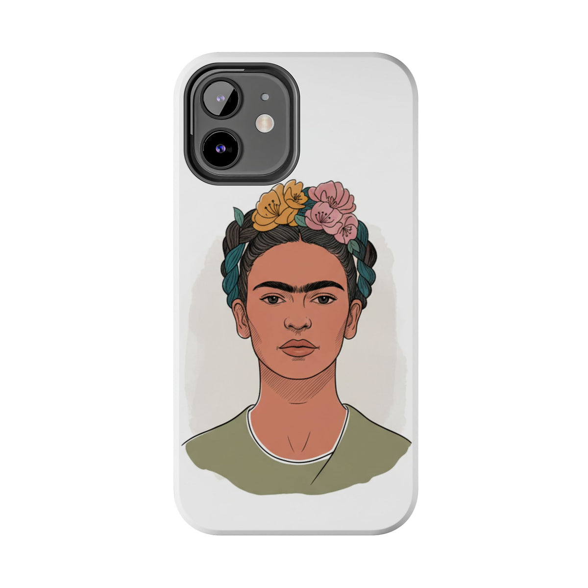 Floral Crown Portrait Phone Case | Tough Phone Case