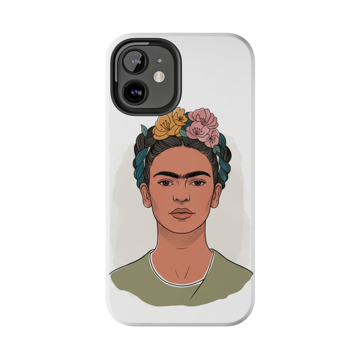 Floral Crown Portrait Phone Case | Tough Phone Case