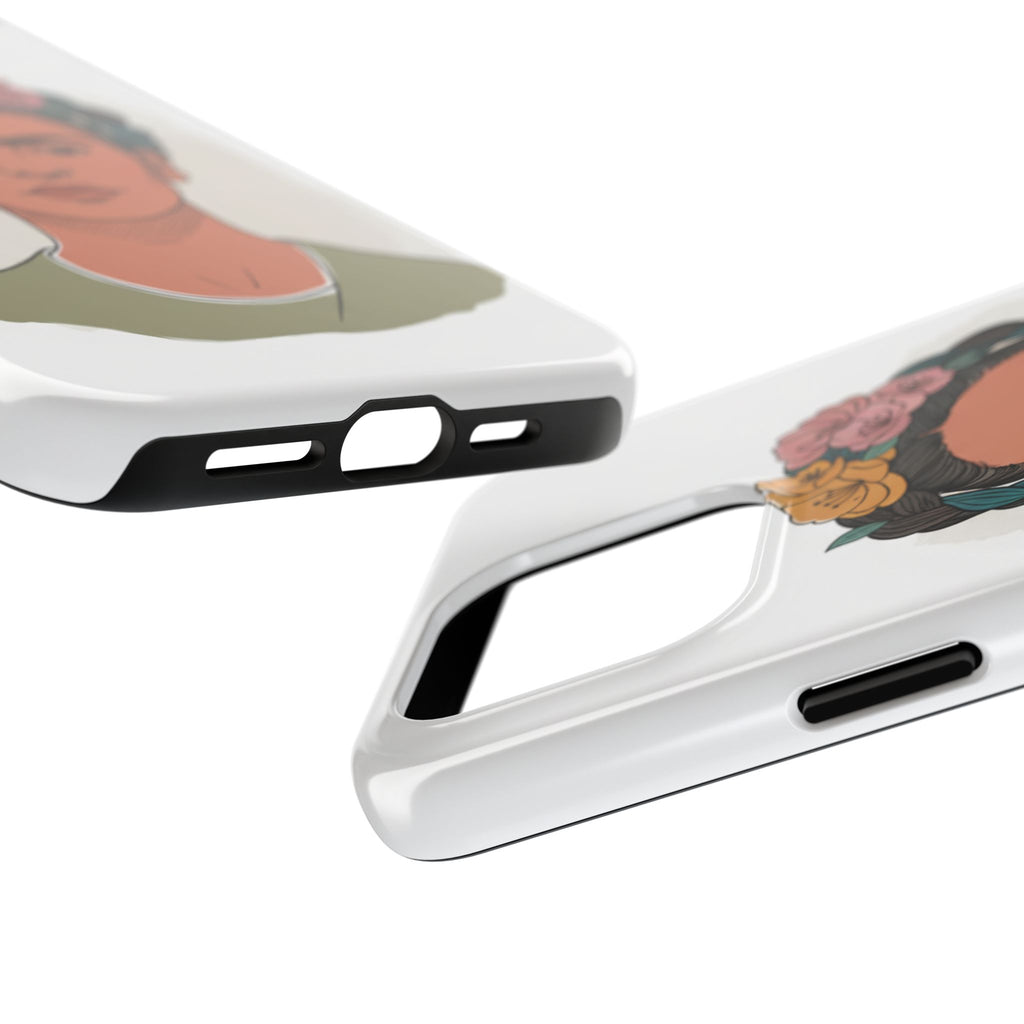 Floral Crown Portrait Phone Case | Tough Phone Case
