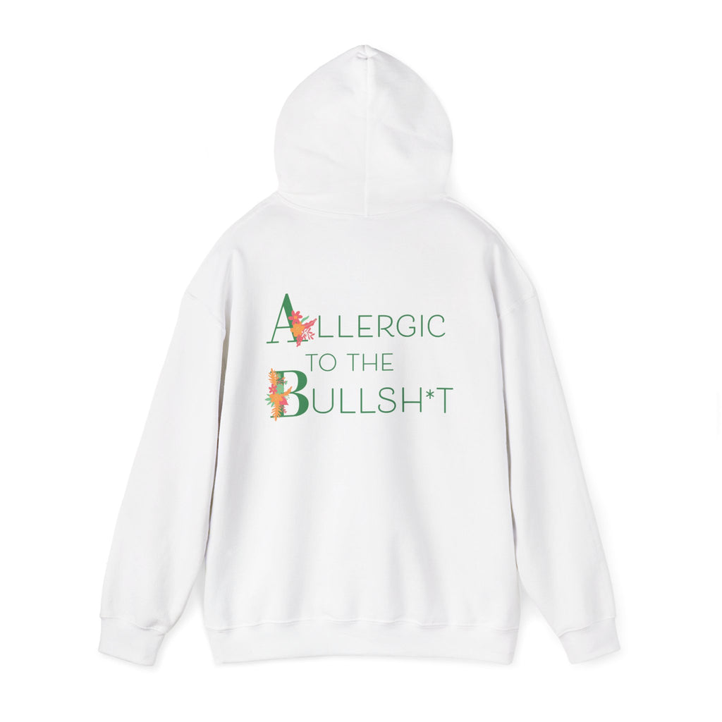 Allergic to the Bullsh*t Hoodie | Floral Letter Design