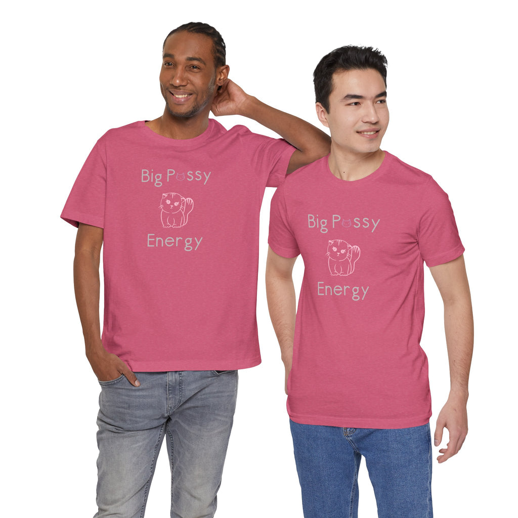 Big Pussy Energy Unisex Jersey Short Sleeve Tee