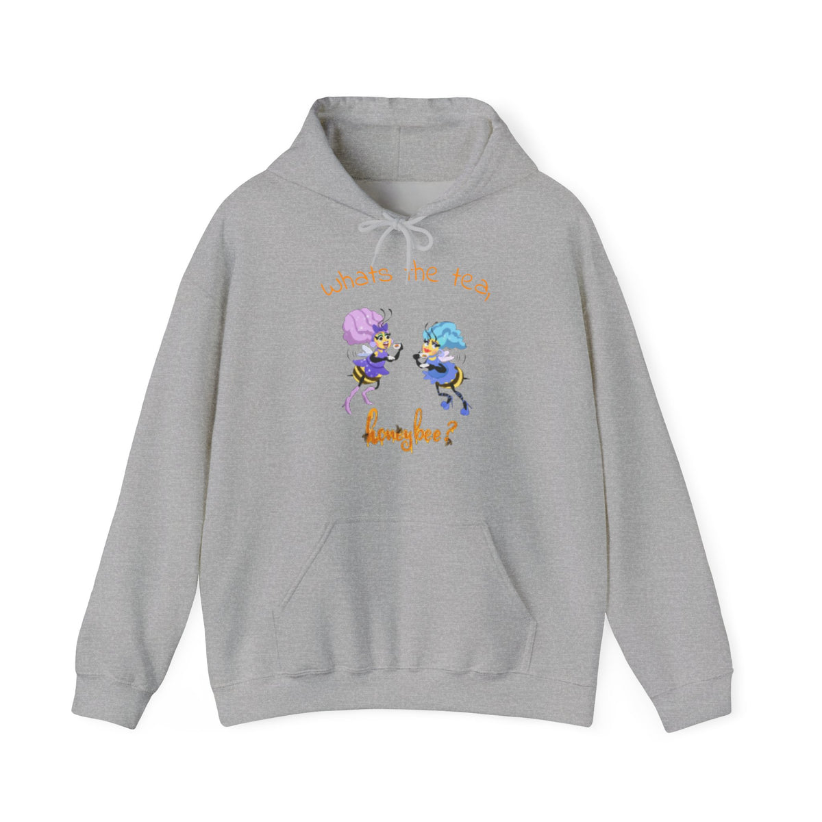 What’s the Tea, Honeybee? Hoodie — Cute Bee Tea Party Graphic Sweatshirt