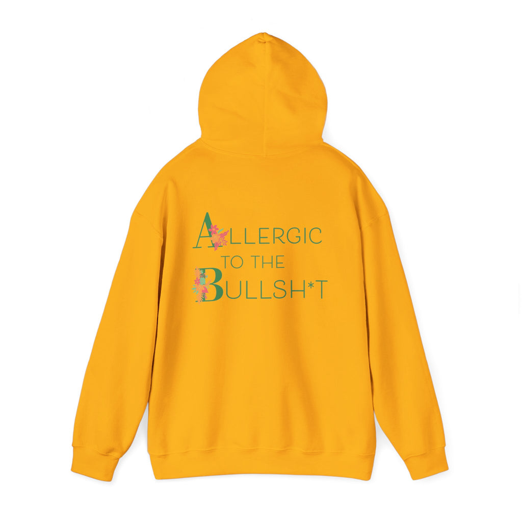 Allergic to the Bullsh*t Hoodie | Floral Letter Design