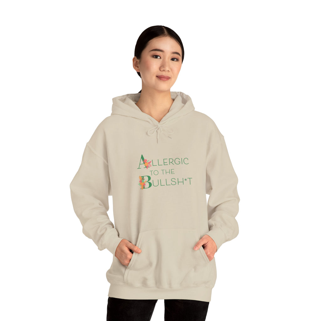 Allergic to the Bullsh*t Hoodie | Floral Letter Design