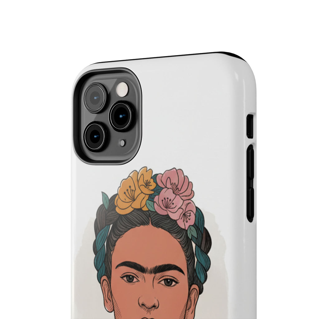 Floral Crown Portrait Phone Case | Tough Phone Case