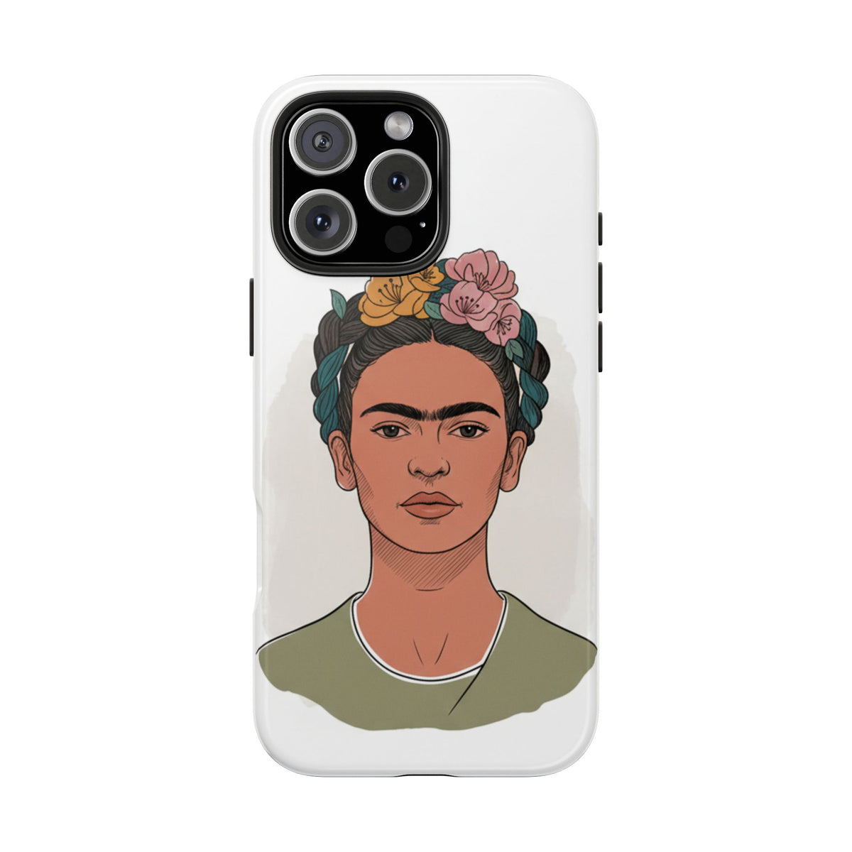 Floral Crown Portrait Phone Case | Tough Phone Case