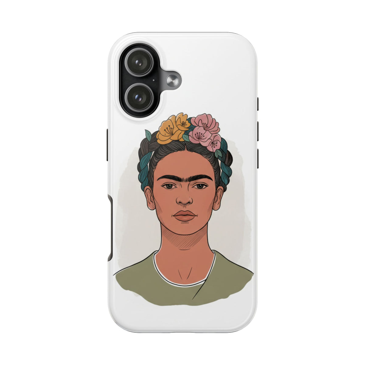 Floral Crown Portrait Phone Case | Tough Phone Case
