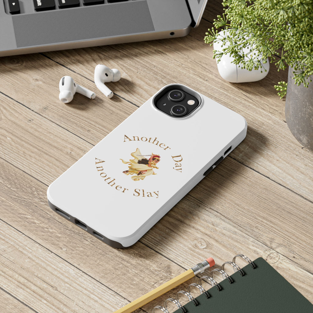 Another Day Another Slay phone case | Vintage Pinup Warrior design