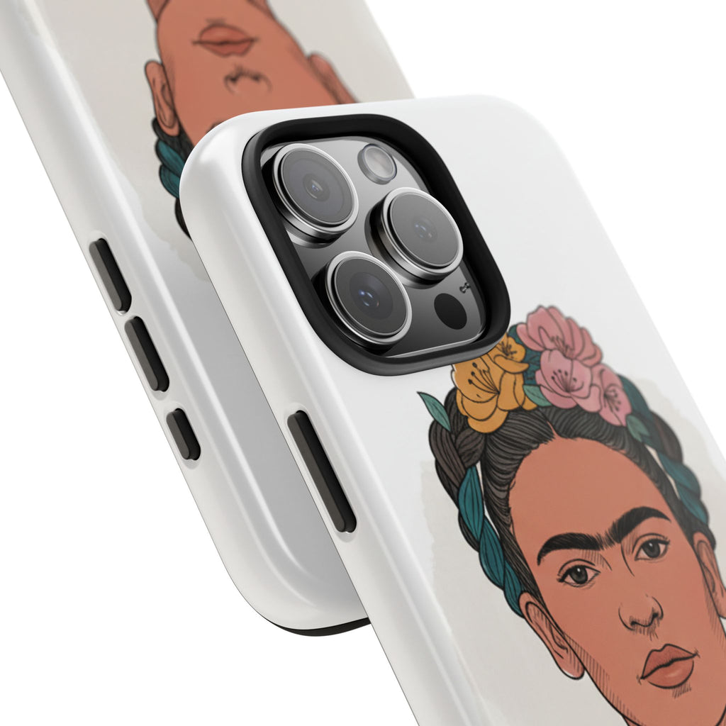 Floral Crown Portrait Phone Case | Tough Phone Case