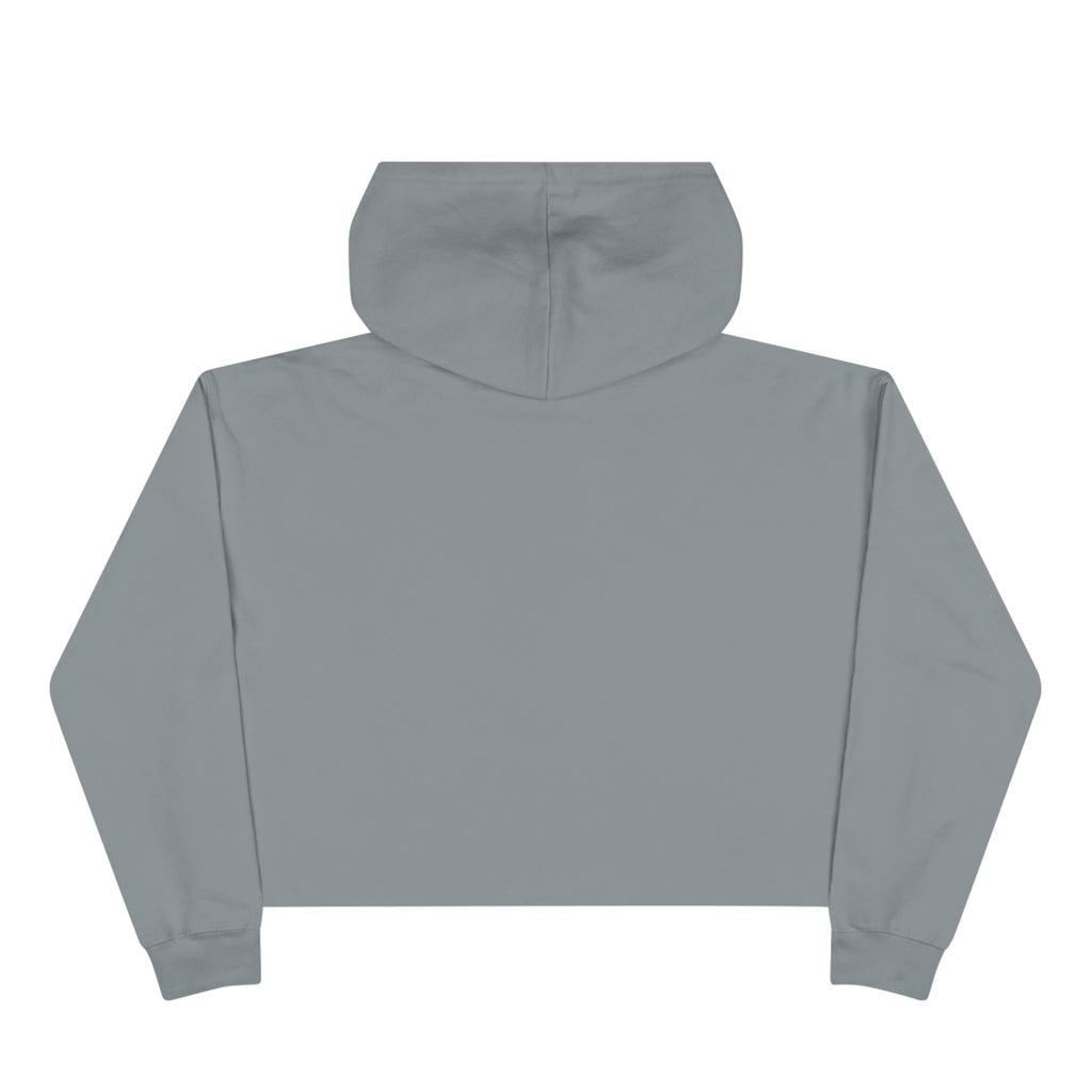 Don't Worry Be Hippy Crop Hoodie | Hippie Peace Flower Design
