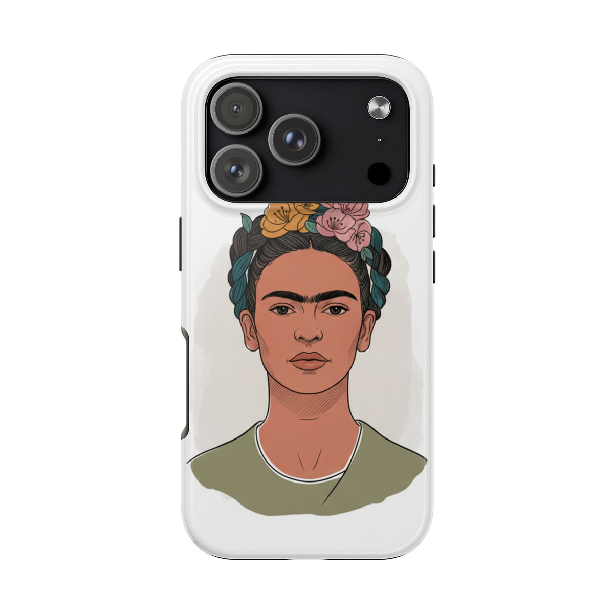 Floral Crown Portrait Phone Case | Tough Phone Case