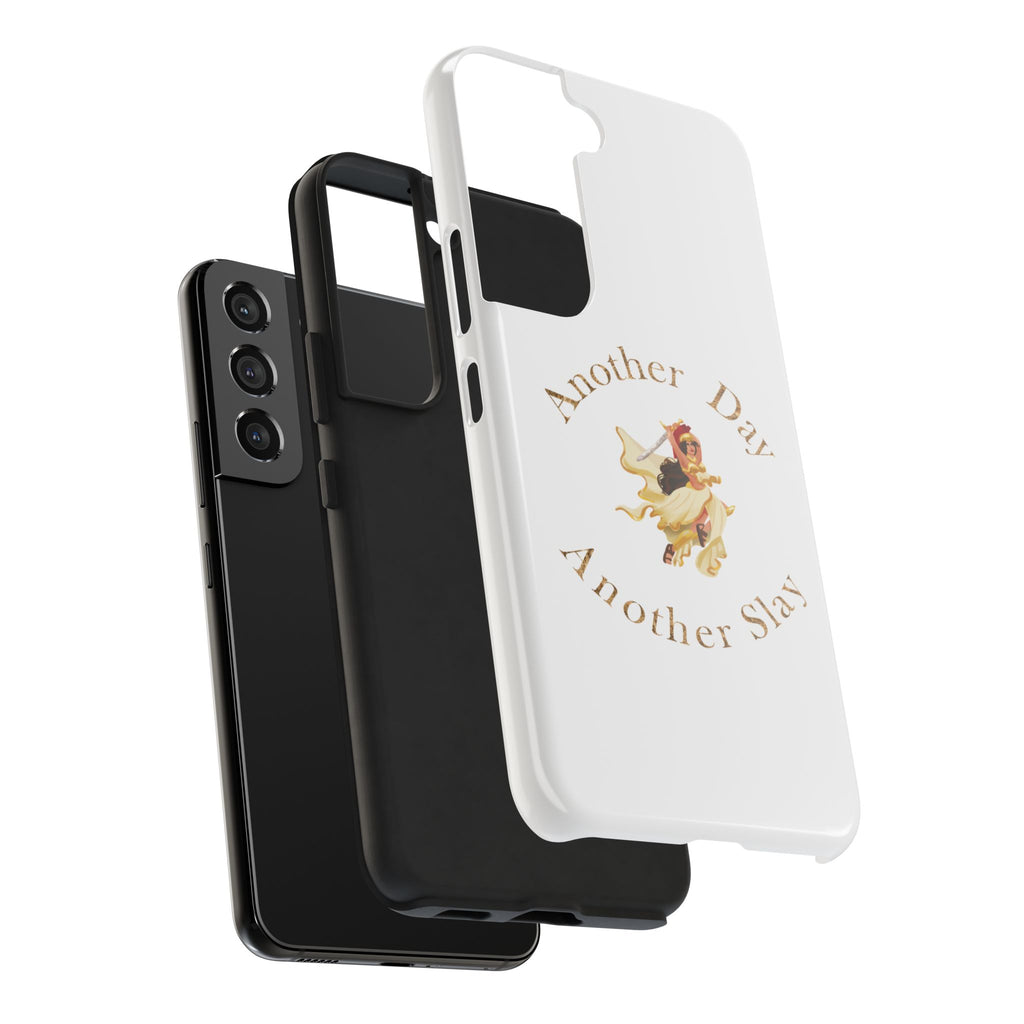 Another Day Another Slay phone case | Vintage Pinup Warrior design