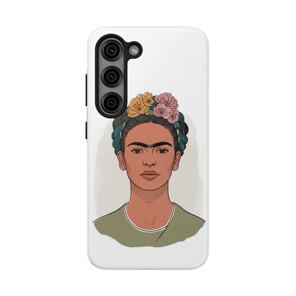 Floral Crown Portrait Phone Case | Tough Phone Case