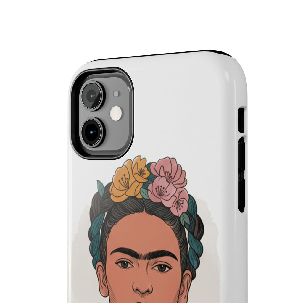 Floral Crown Portrait Phone Case | Tough Phone Case