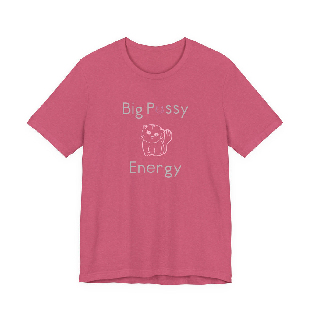 Big Pussy Energy Unisex Jersey Short Sleeve Tee