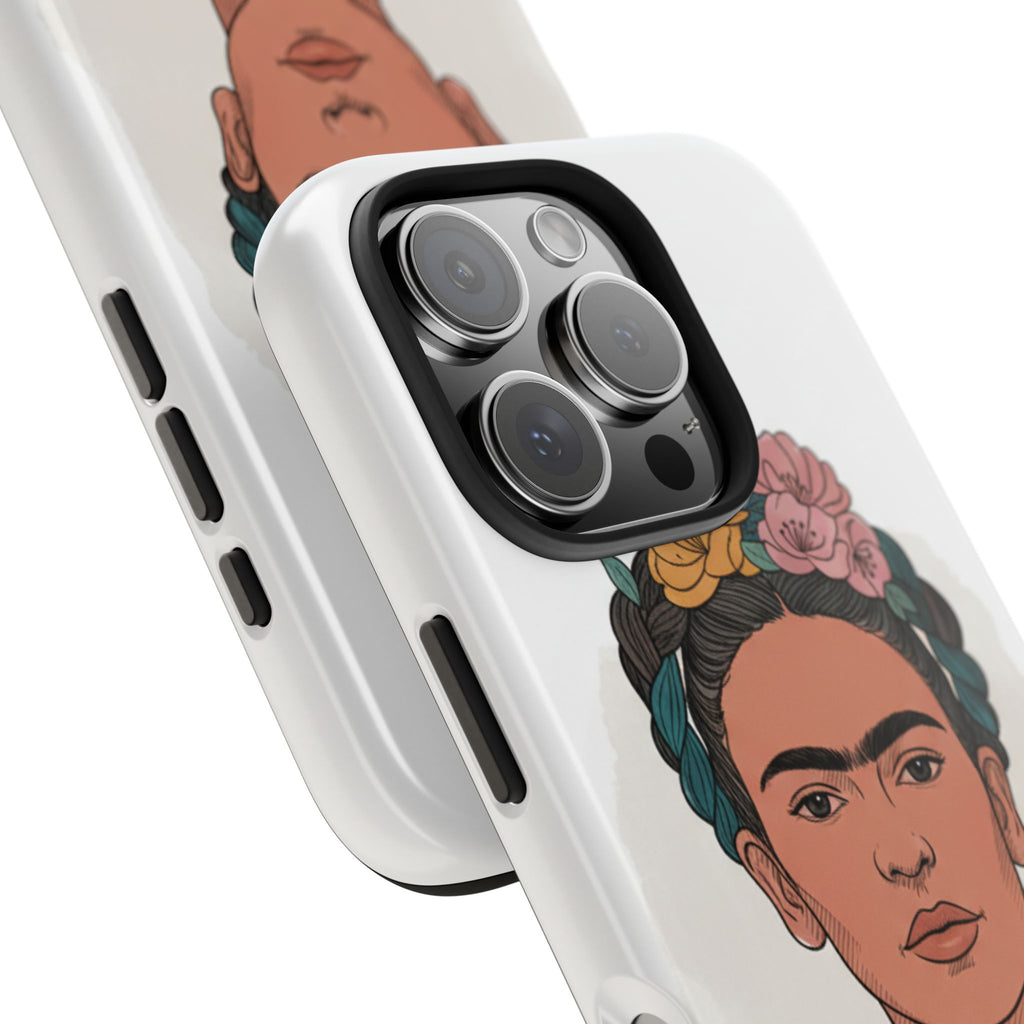 Floral Crown Portrait Phone Case | Tough Phone Case