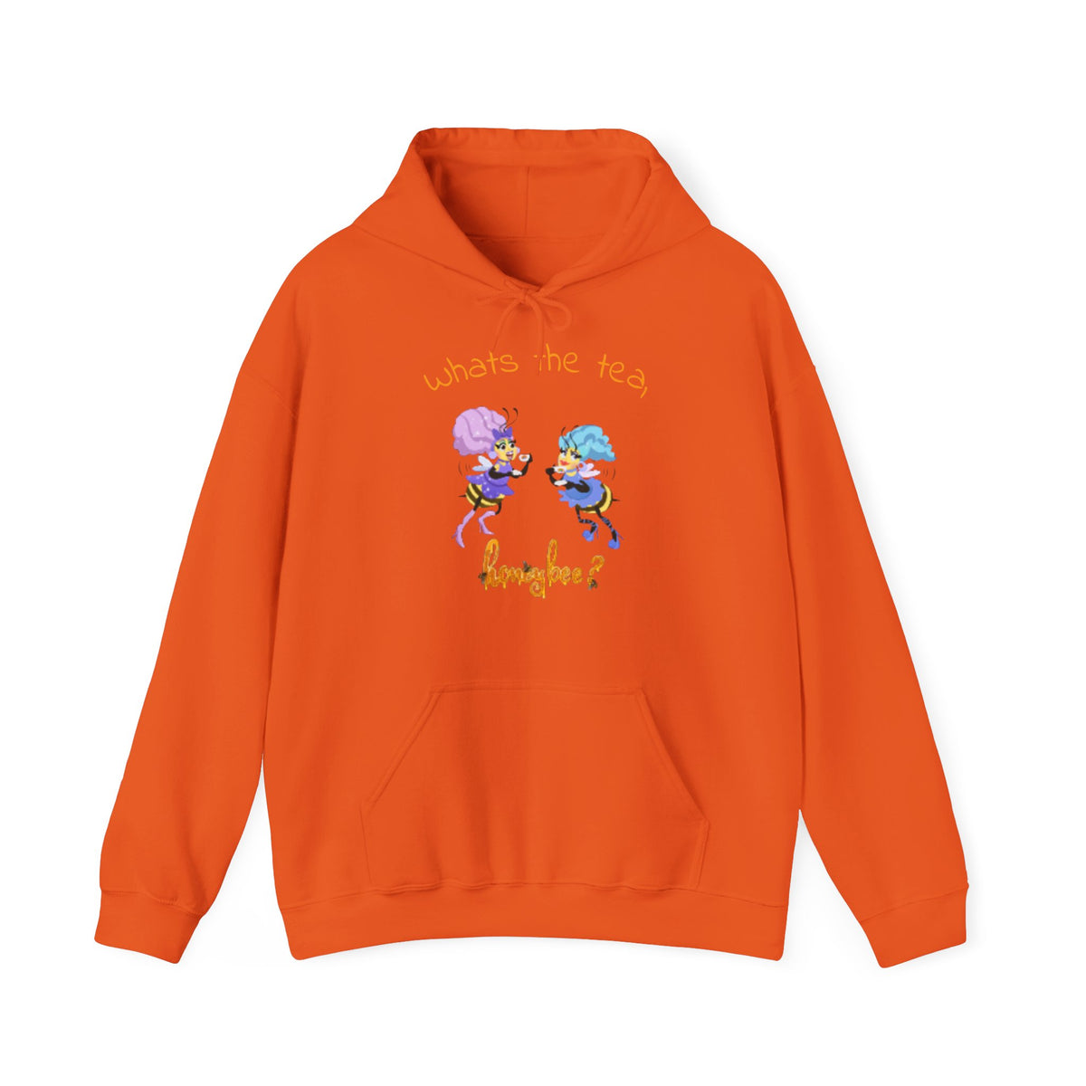 What’s the Tea, Honeybee? Hoodie — Cute Bee Tea Party Graphic Sweatshirt