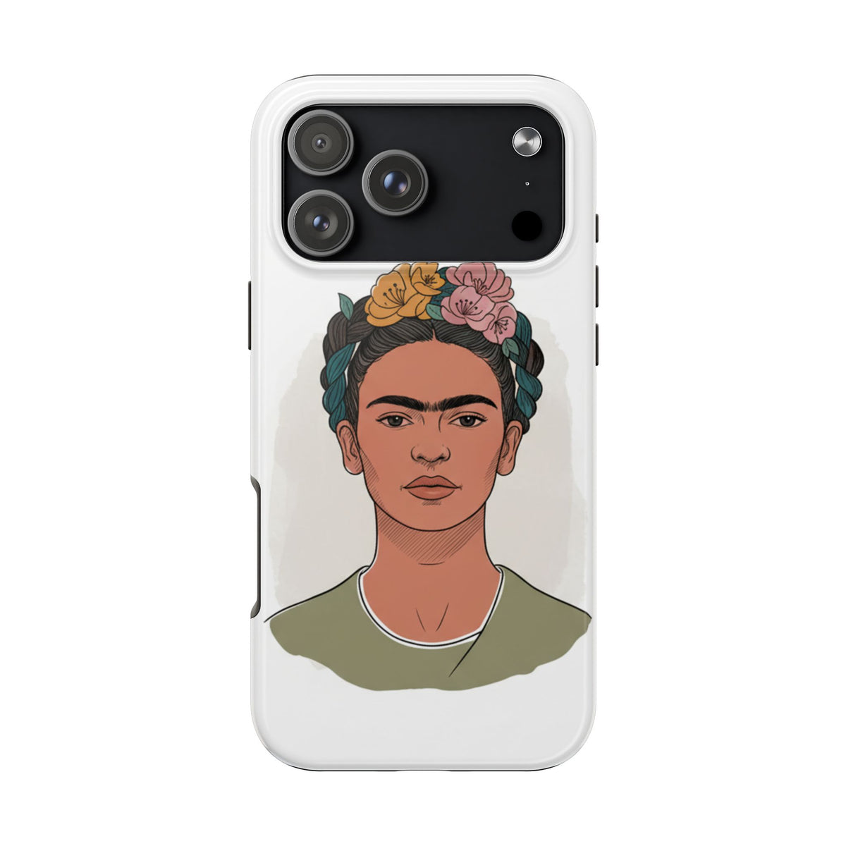Floral Crown Portrait Phone Case | Tough Phone Case