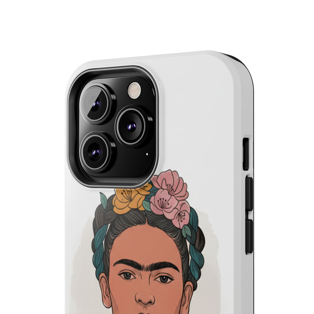 Floral Crown Portrait Phone Case | Tough Phone Case