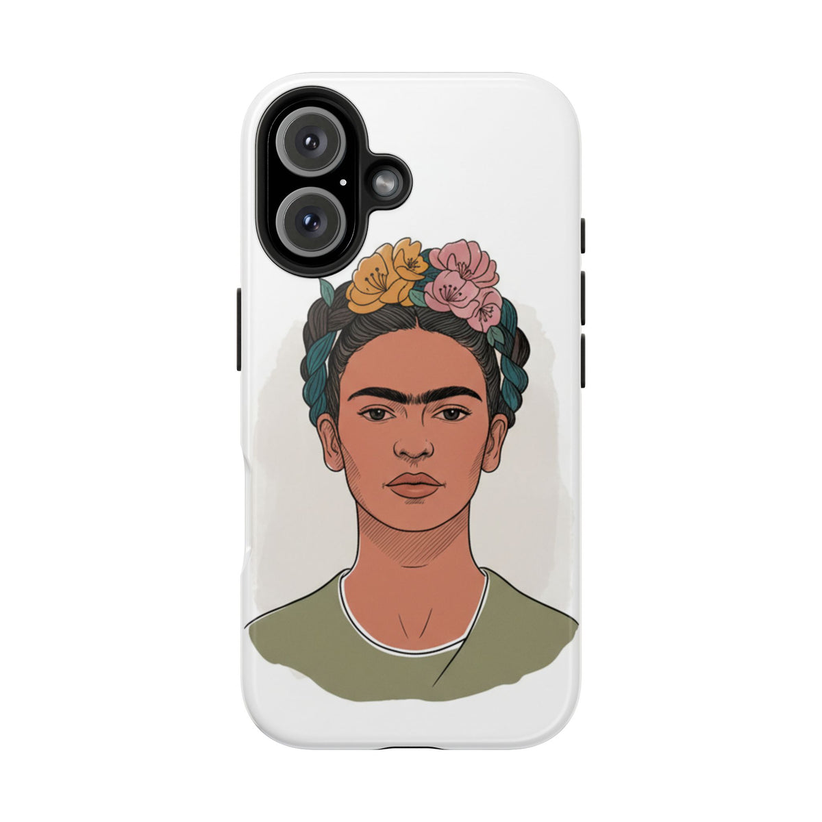 Floral Crown Portrait Phone Case | Tough Phone Case